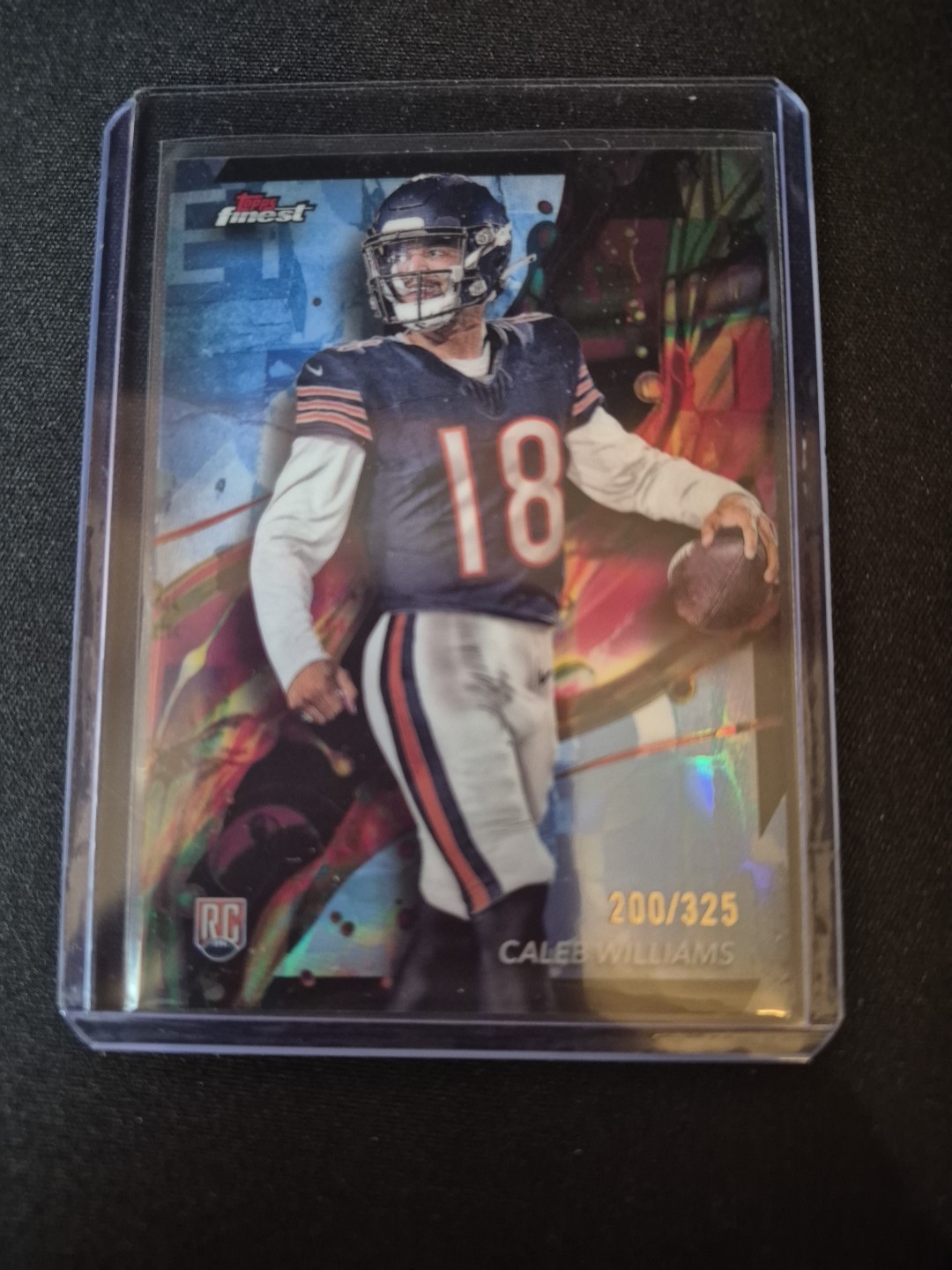 2024 Topps Finest - Common Caleb Williams #61 Sky Blue Refractor /325 (RC)