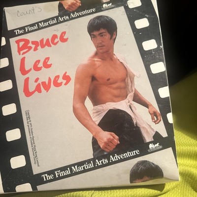 RARE Vintage 1989 Bruce Lee Lives IBM Big Box PC Game 3.5'' & 5.25'' Disk Complete
