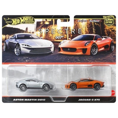 Hot Wheels Premium 2-Pack ASTON MARTIN DB10 JAGUAR C-X75 JAMES BOND 007 SPECTRE