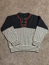 Vintage Norwool Sweater Wool Mens Small/Medium Nordic Norway Made Fair Isle