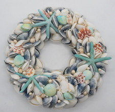 Coastal Seashell Starfish Wreath Nautical Bea...