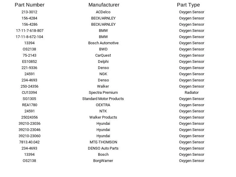 Sensor de oxígeno Delphi ES10852 para Hyundai Accent Elantra Tiburon 1997-2001 Foto 2 de 3