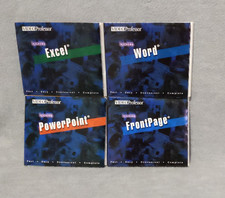 Lot of 4 Video Professor 3 CD-ROMs Lesson: Excel - Word - Power Point - Frontage