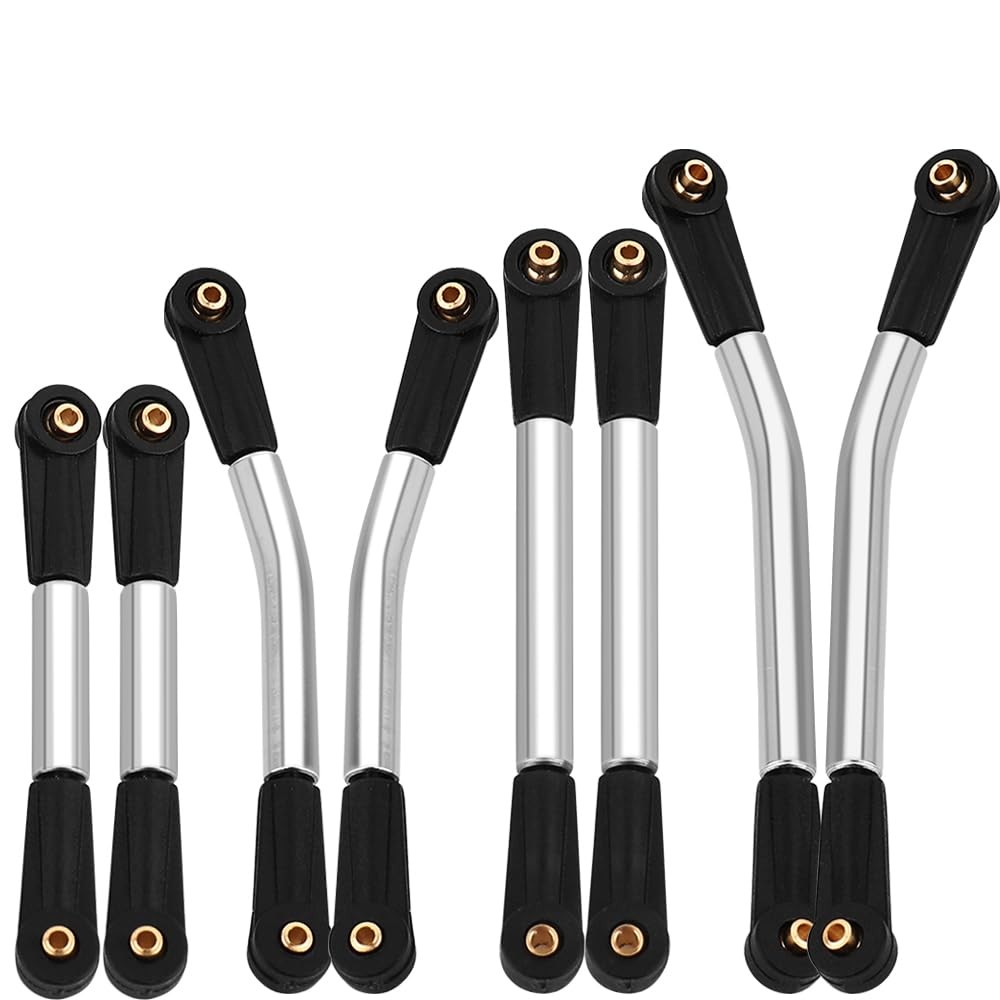 High Clearance 4 Links Set Stainless Steel Linkage kit for Base Camp Axial SC...