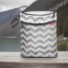 Skip Hop Grab Go Wet/Dry Diaper Bag Chevron NEW