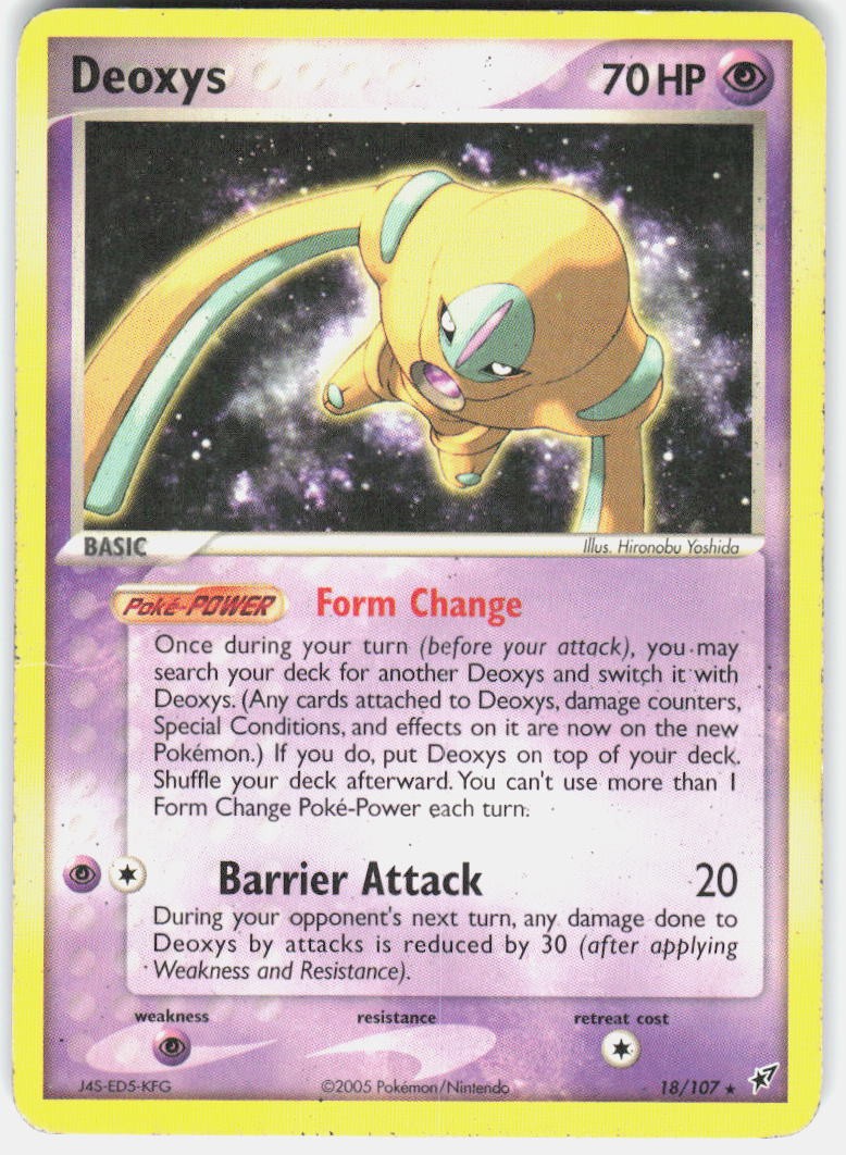 Deoxys 18/107 Rare Deoxys Pokemon HP