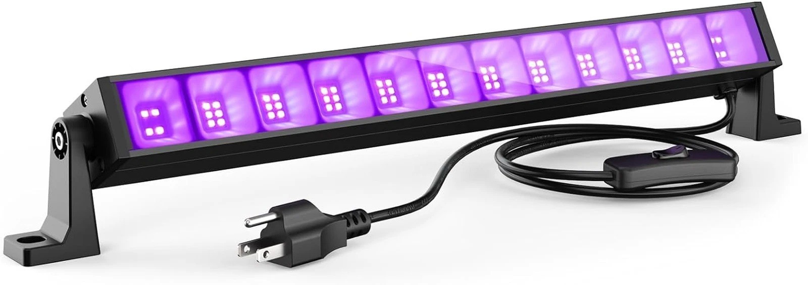 40W LED Black Light Bar for Glow Party, Blacklight with Plug &Switch, Each Light