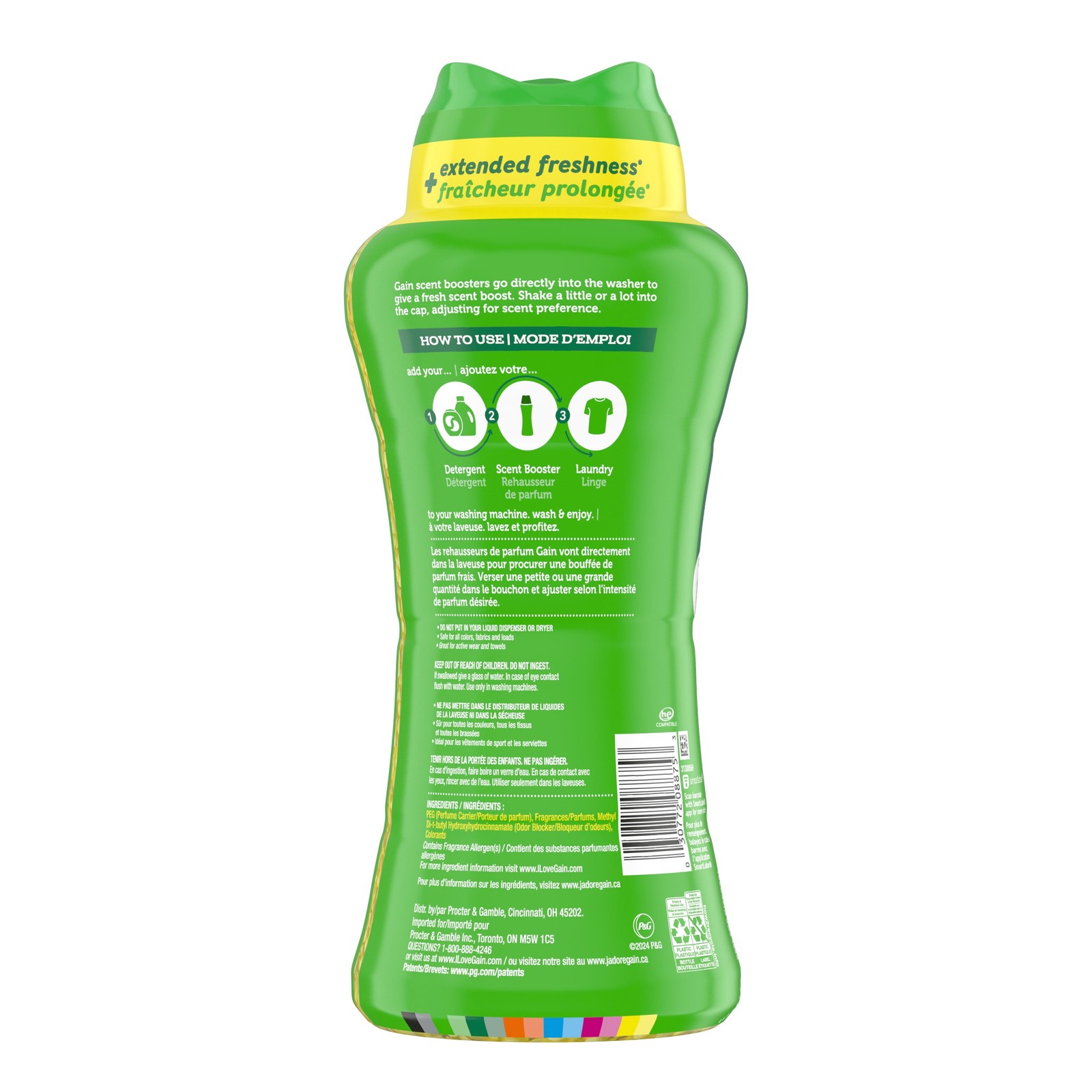 Gain Fireworks In-Wash Scent Booster Laundry Beads, Original Scent, 24 oz