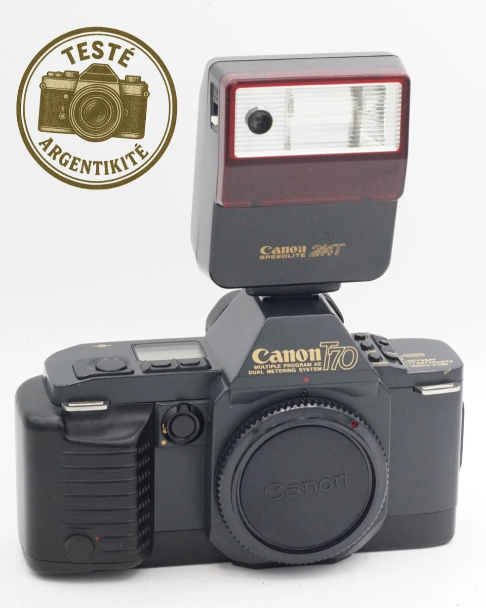 Appareil Photo Canon T70 Avec Objectif 50 Mm 1:1.8 - Bundle Manuels Et Paperasse