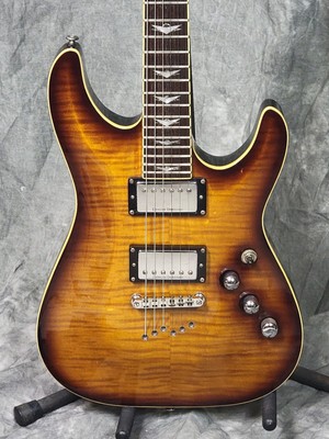 BEAUTIFUL Flame Maple 2001 Schecter C-1 Plus Guitar!