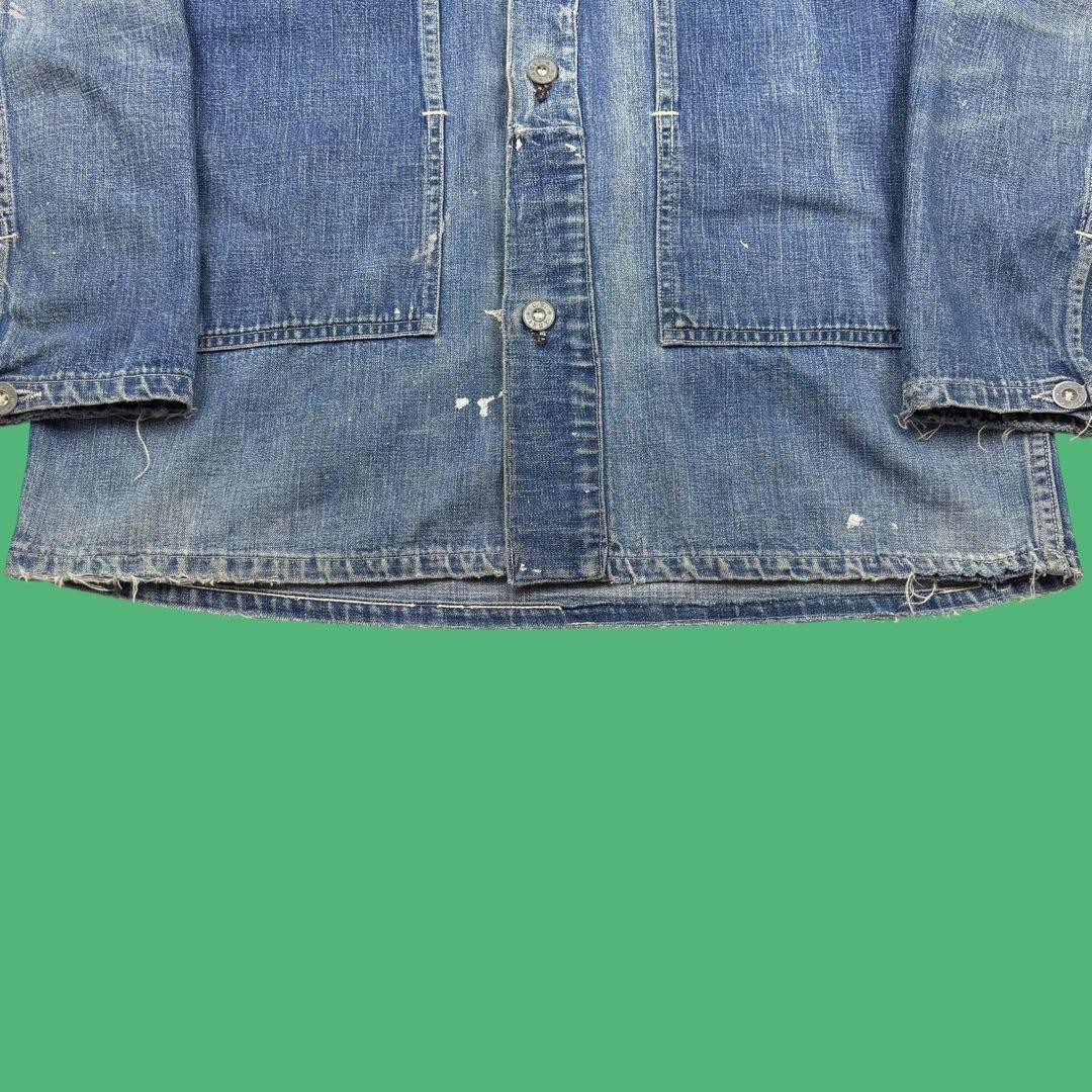 US Army 30s Vtg M-35 Denim Work Jacket Custom Military Men's Workwear Outer image 5