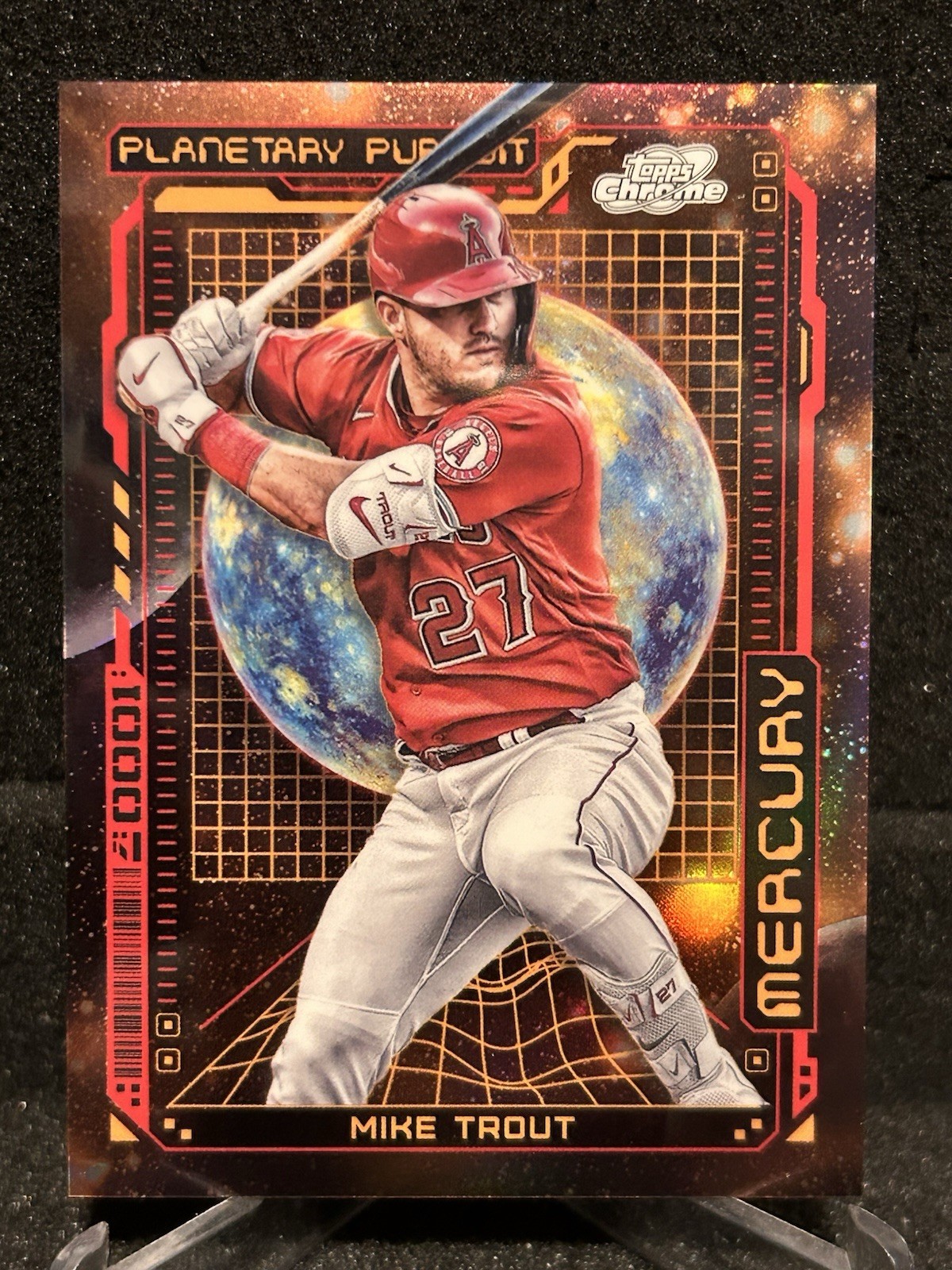 2023 Topps Cosmic Chrome Planetary Pursuit Mercury Mike Trout #PPM-2 Angels