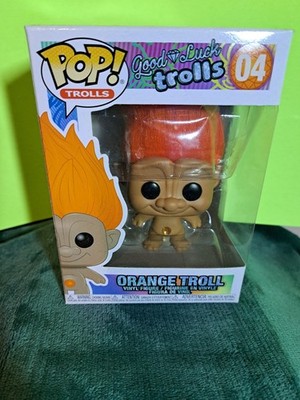 FUNKO POP! TROLLS GOOD LUCK TROLLS ORANGE #4 VINYL FIGURE w/Protector