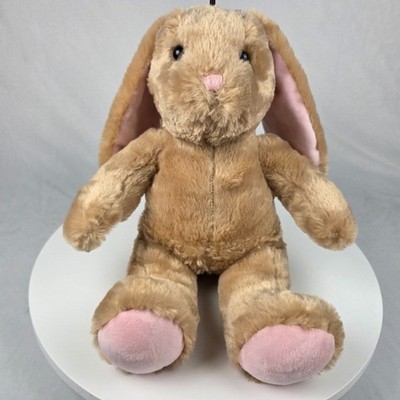 Build A Bear Workshop Bunny Rabbit Stuffed Animal Pawlette Tan Pink Plush 15''