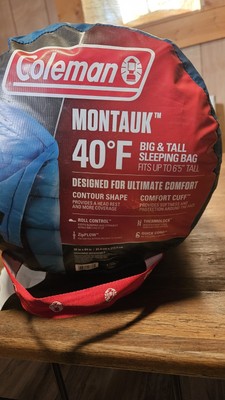 Sac De Couchage Coleman Montauk Grand Format (36x84) - Léger, 4 Saisons, Idéal Camping