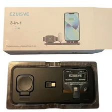 3-in-1 Wireless Charger for iPhone Apple Watch AirPods Charging Station Dock