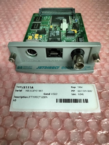 HP J3111A JET DIRECT 600N LOCAL TALK / RJ-45 / BNC