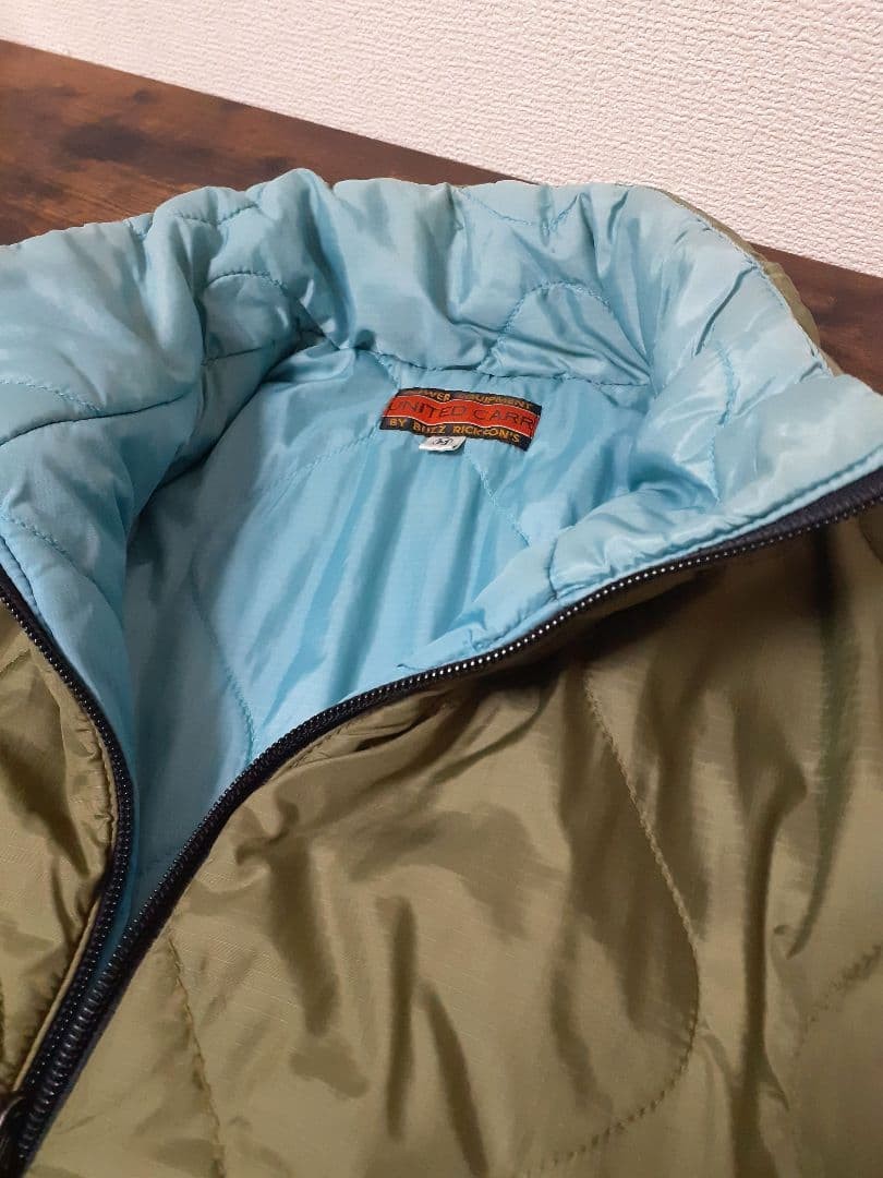 Buzz Rickson's Quilted Jacket Ripstop Nylon Sage … - image 3