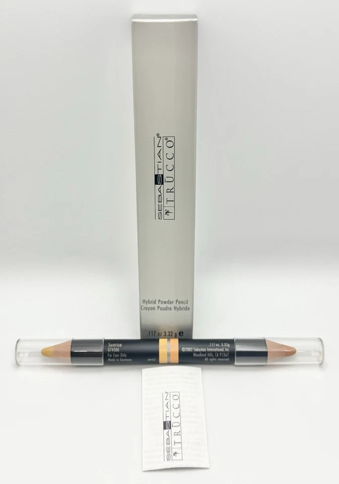 Lápiz de ojos en polvo híbrido Sebastian Trucco - SUNRISE - 0,117 oz. Tamaño completo nuevo en caja Foto 2 de 4