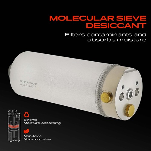Aluminum A/C Receiver Drier for Caterpillar 322BL Silver GB96V00001P1 167528A1 - Picture 3 of 10