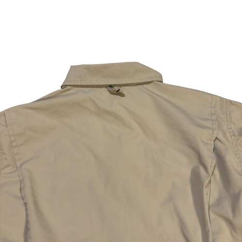 Cabelas 6-086 Hunting Fishing Safari Khaki Beige Belted Field Jacket Large Vtg - Picture 9 of 13