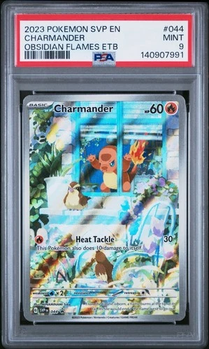 2023 POKEMON SVP EN-SV BLACK STAR PROMO #044 CHARMANDER PSA 9