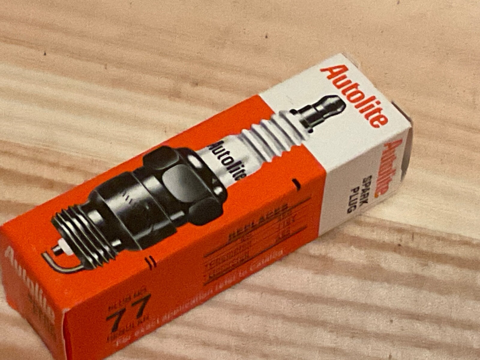 Autolite Spark Plug #77 NEW Old Stock  plug