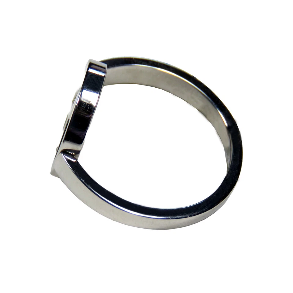 Women's Stainless Steel Peace Sign Ring - Image 3 of 3