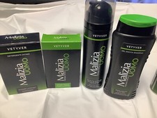 MALIZIA UOMO VETYVER AFTER SHAVE,INTIMATE WASH, SHAVING FOAM, GEL DOCCIA shower