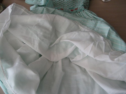 MONICA NOEL GREENWICH , CONNECTICUT 100% COTTON SMOCKED TOP DRESS SIZE 7 - Picture 9 of 13