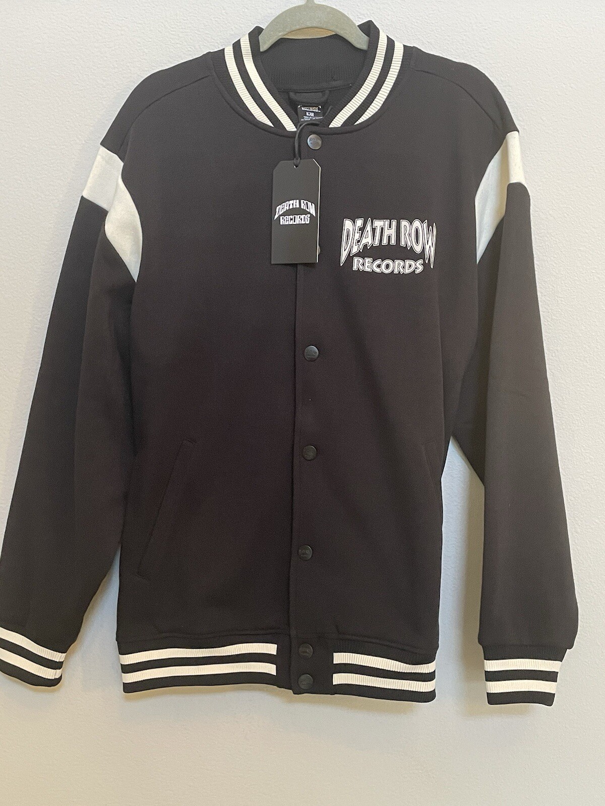 FILA Giacca Death Row Records Chair Varsity nera uomo TG: Large nuova con etichette