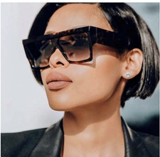 Square Women Sunglasses PILOT Flat Top Square Shadz GAFAS 100 UV Melissa BOLD