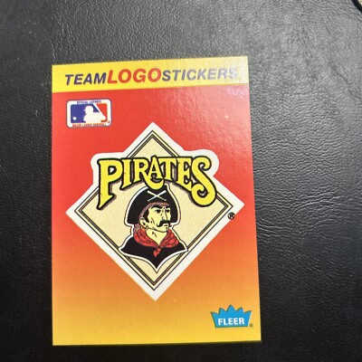 B40s  1991 Fleer  Team Logo Sticker Pittsburgh Pirates Top 10 Home Runs Wins