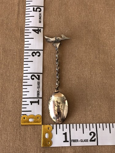 Vintage Bell Trading Post Hand Stamped Roadrunner Sterling Silver 925 Spoon - Picture 8 of 9