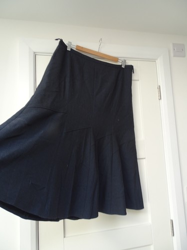 Useful blue fit and flare Country casuals lined skirt Size 14