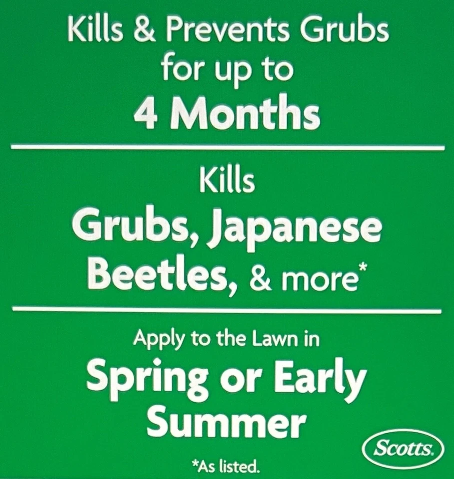 NUEVO Scotts GrubEx Temporada Larga Grub Killer - 14,35 lb. Cubiertas 5.000 m² ft. Foto 2 de 4