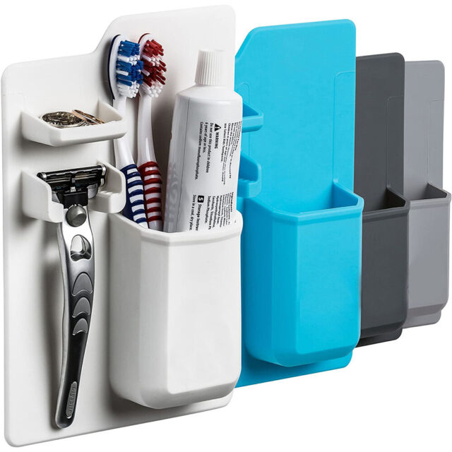 Silicone Razor Toothbrush Holder Bathroom Storage Space Shower Organizer