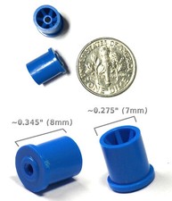 2pc BTO Newly Made Aurora G G-PLUS Style HO Slot Car Rear Wheels 8893 BLUE A