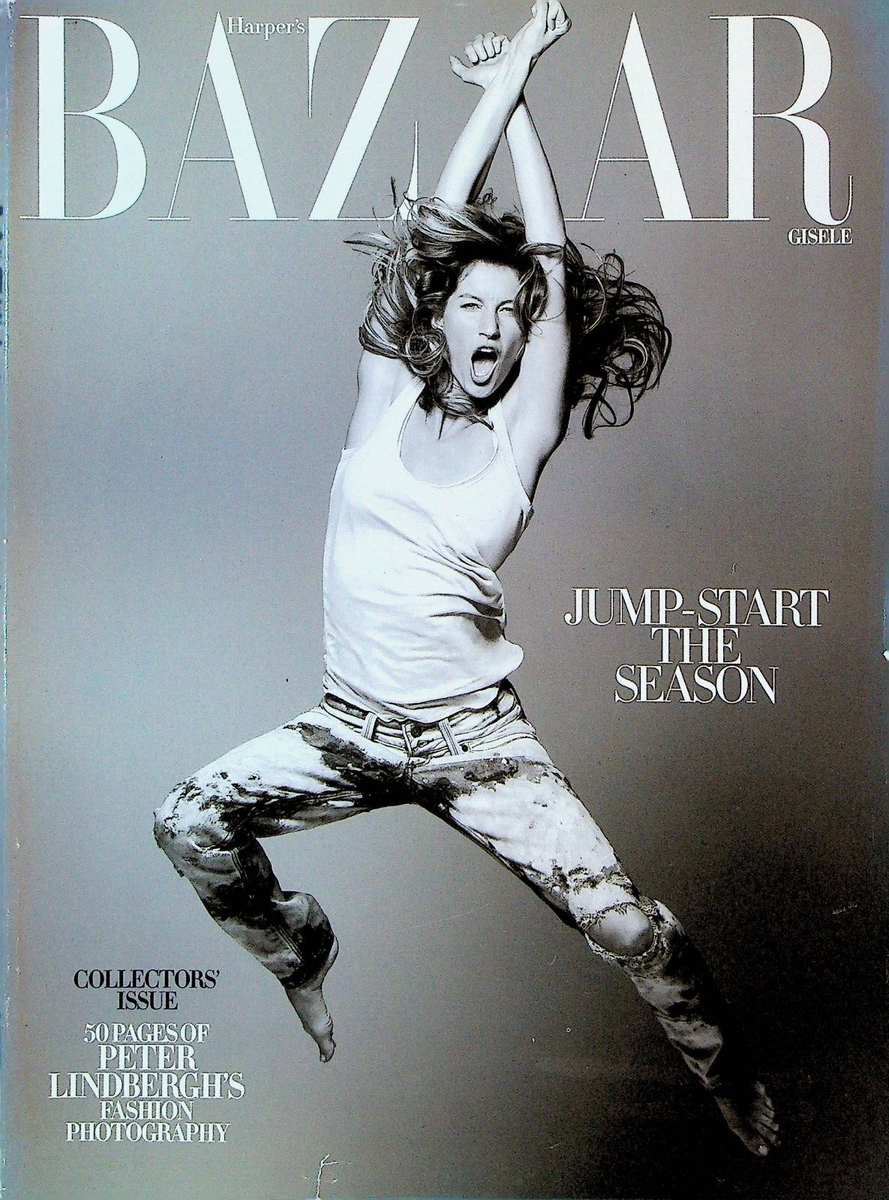 Harper's Bazaar April 2009 Gisele Bundchen Peter Lindbergh | eBay