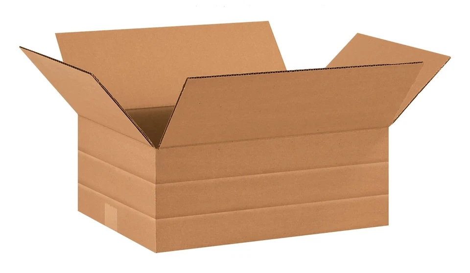 25 Pack Heavy Duty Multi Depth Shipping Boxes 16x12x6 for Moving and Storage - Image 2 of 3