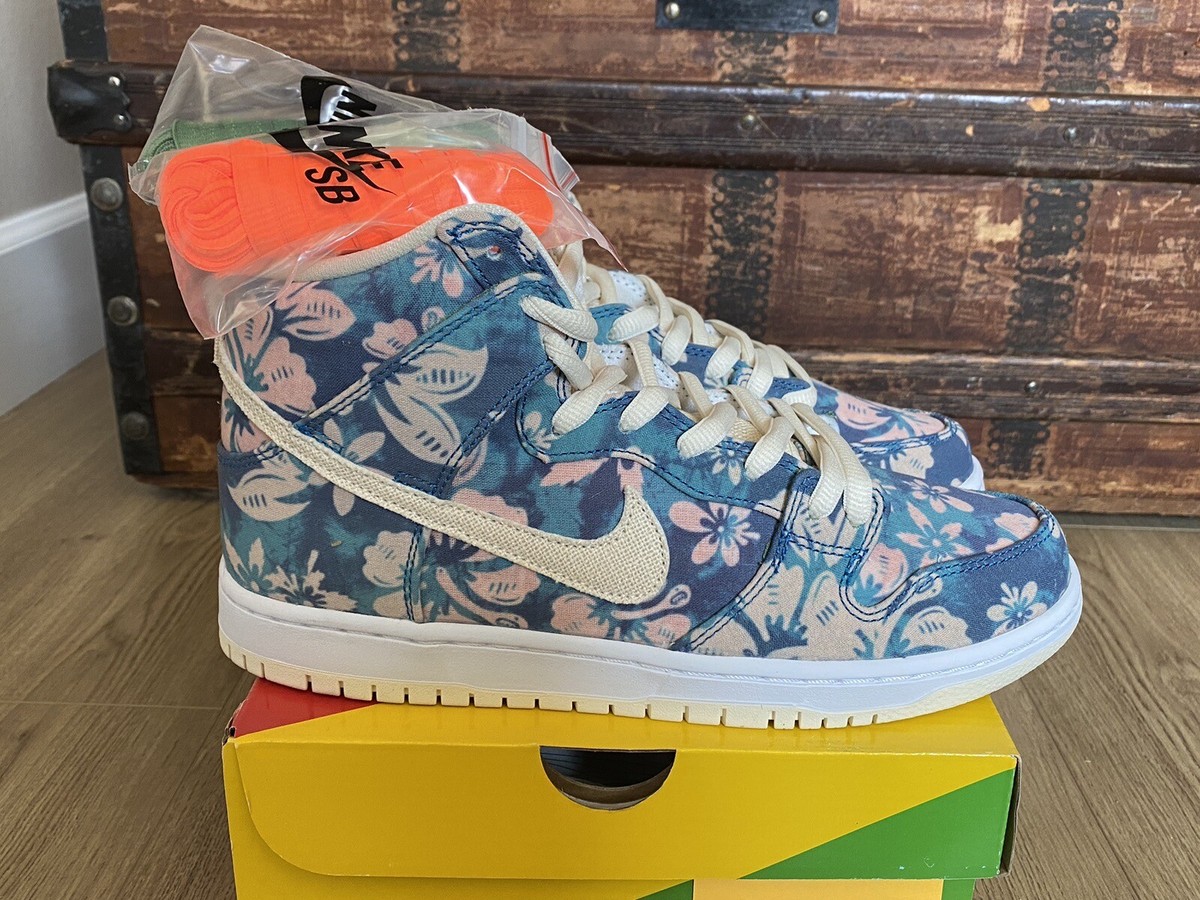 靴 Nike SB Dunk High Hawaii CZ2232-300 2021 Hawaii Maui Wowie Nike SB Dunk High Pro QS CZ2232-300