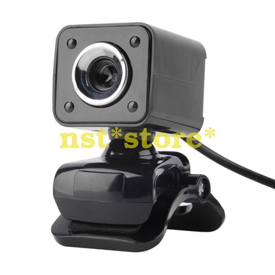 USB 2.0 4 LED Webcam Web Cam Kamera mit Mikrofon für Laptop Comp