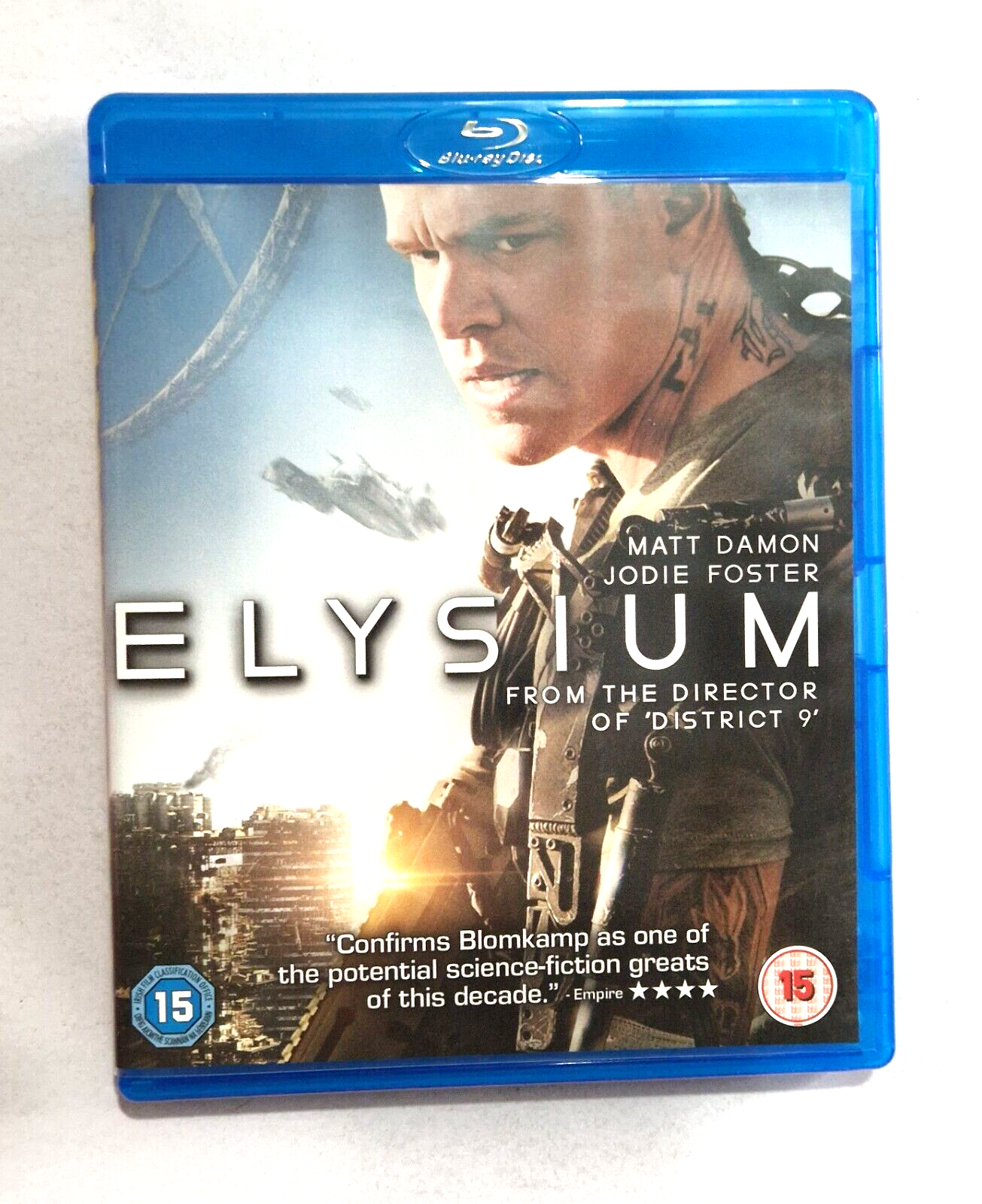 Elysium BLU RAY Starring Matt Damon