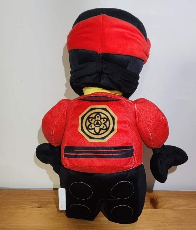 LEGO The Ninjago Movie Red Ninja Warrior Kai 20” Plush Stuffed Bed