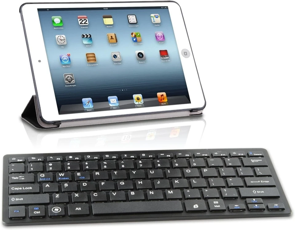 SLIM Bluetooth Keyboard Wireless For PC Laptop Tablet Mac UK - Image 4 of 4