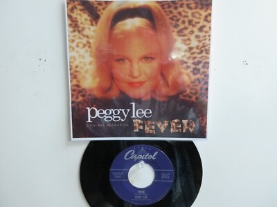   ' PEGGY LEE '  HIT 45 + PICTURE [ FEVER ]  1958 !   