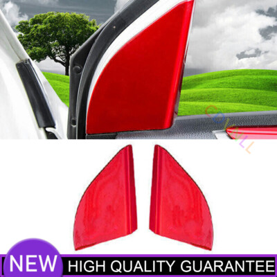 A Pillar Front Triangle Decorative Cover Fit For Toyota RAV4 13-2018 Bright Red
