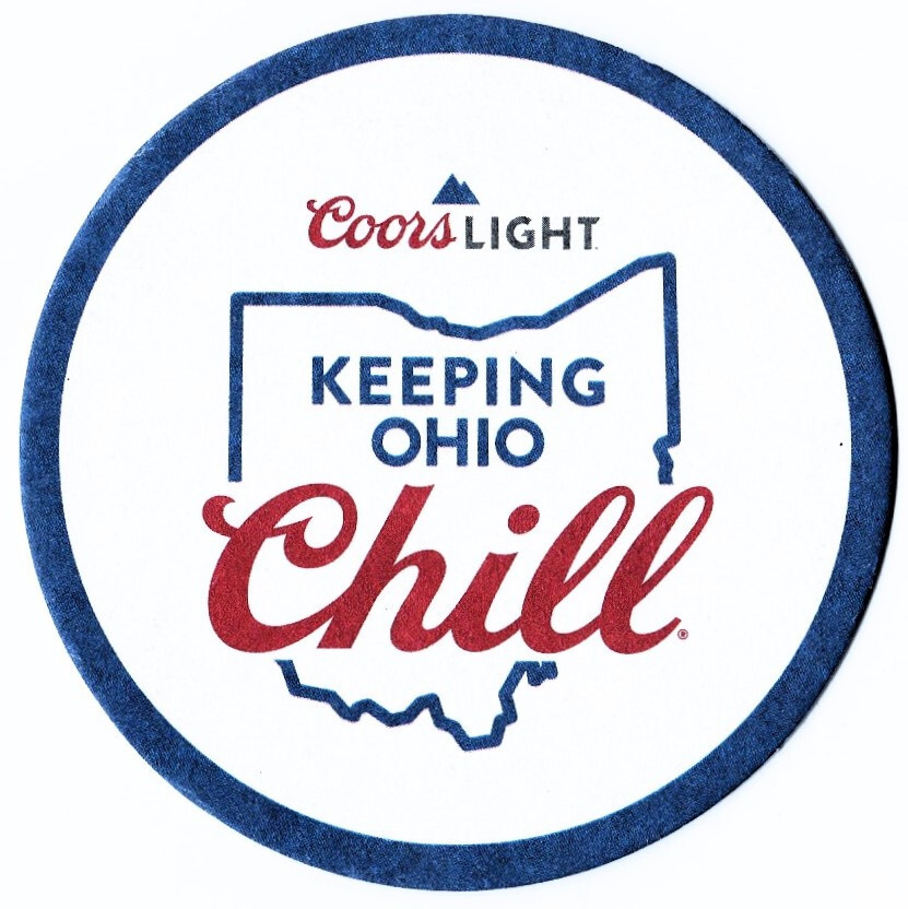 Coors Light Ohio Chill Beer Coaster - Keep Your Drinks Cool