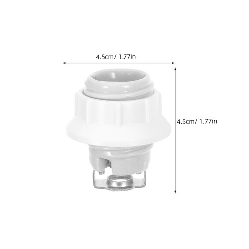 Ceramic Lamp Holder Porcelain Light Fixture Bulb Socket Replacement - Picture 4 of 12