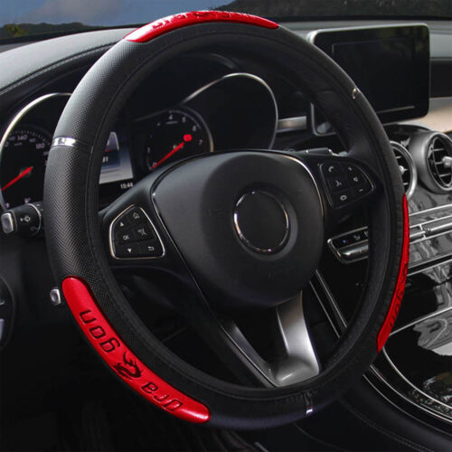 Universal 15''/38cm PU Leather Steering Wheel Cover Anti-slip Car Accessories - Picture 13 of 17